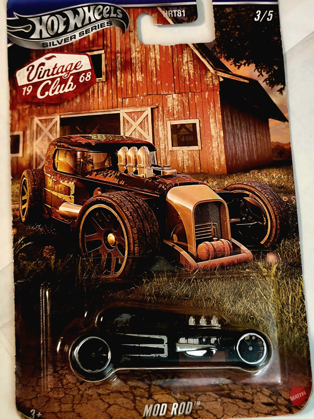 Hot Wheels Mod Rod Kids Toy Car - Black and Gold